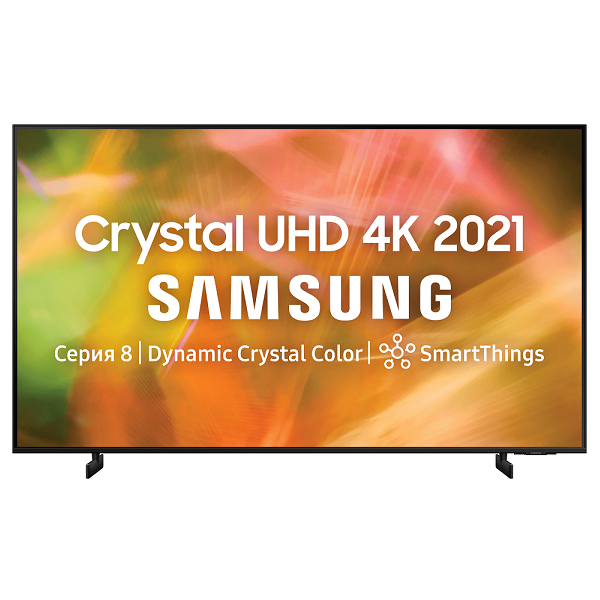 Телевизоры Телевизор Samsung UE55AU8000U 2021 LED, HDR RU, черный