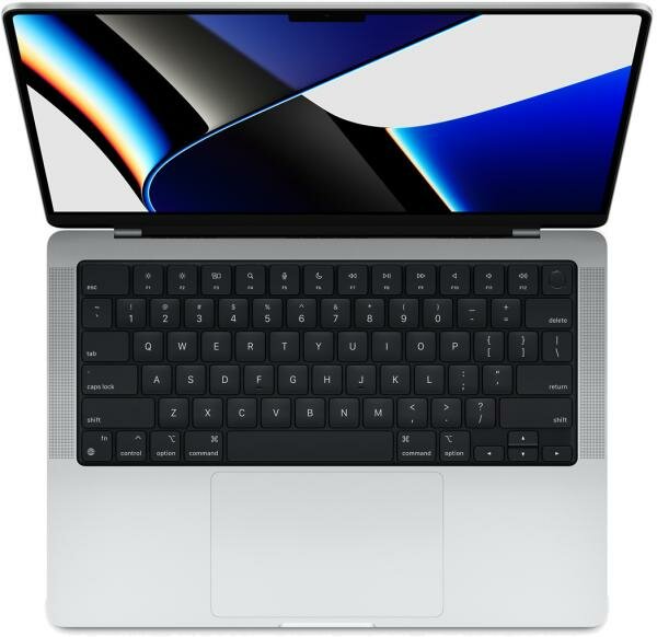 Apple Ноутбук Apple MacBook Pro A2442 M1 Pro 8 core 16Gb SSD512Gb/14 core GPU 14.2 (3024x1964)/ENGKBD Mac OS silver WiFi BT Cam