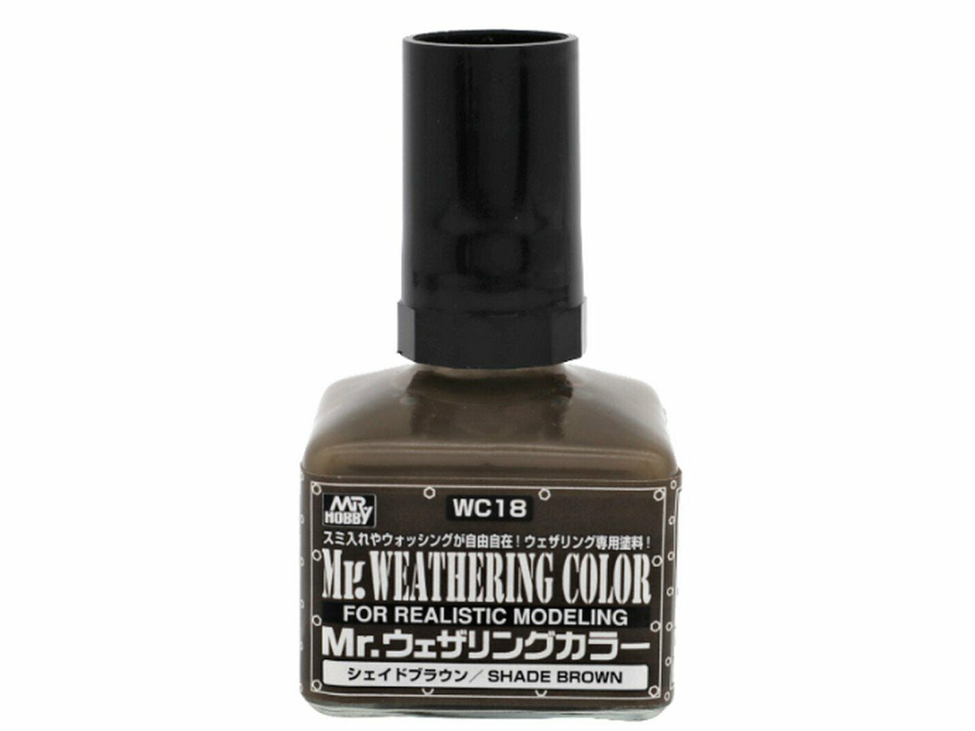 MR.HOBBY Mr.Weathering Color Shade Brown (Оттенок коричневый, Смывка для везеринга, 40 мл