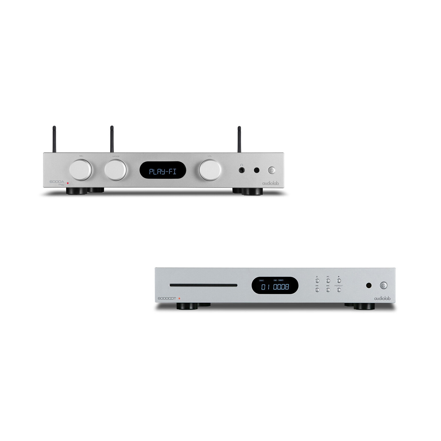 Стереокомплект Audiolab 6000A Play + 6000СDT Silver