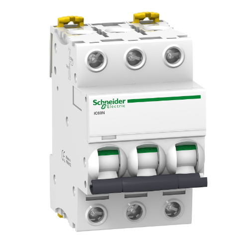 iC60N 3P 10А Автоматический выключатель 3-полюсный 10А 6кА (хар-ка C) Schneider Electric A9F74310