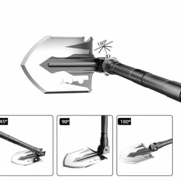 Многофункциональная тактическая лопата 12 в 1 - фотография № 13