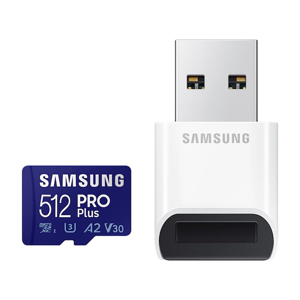 Samsung PRO Plus microSDXC 512GB с картридером (MB-MD512KB)