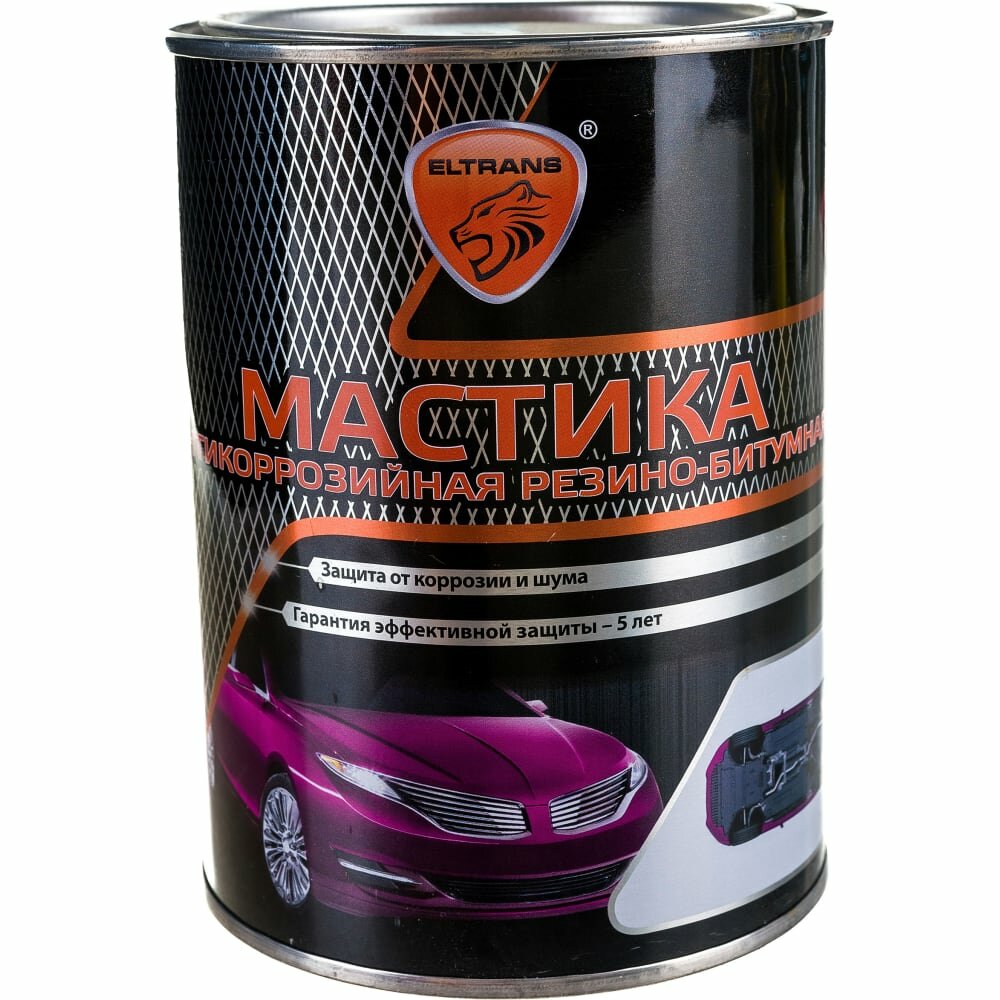 фото ELTRANS Мастика резино-битумная /жестяная банка, 1 л/ EL-0209.01