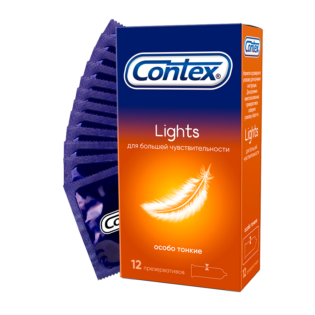 Презервативы Contex Lights, 12 шт