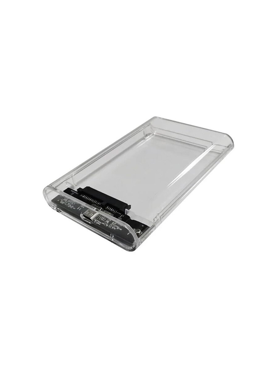 Внешний корпус для HDD/SSD AGESTAR 3UB2P6C SATA пластик прозрачный 2.5"