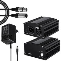 Фантомное питание для микрофона 48V + Кабель XLR-XLR