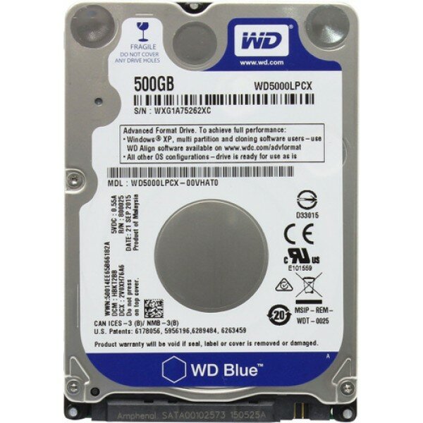 Western Digital 500Gb WD5000LPCX