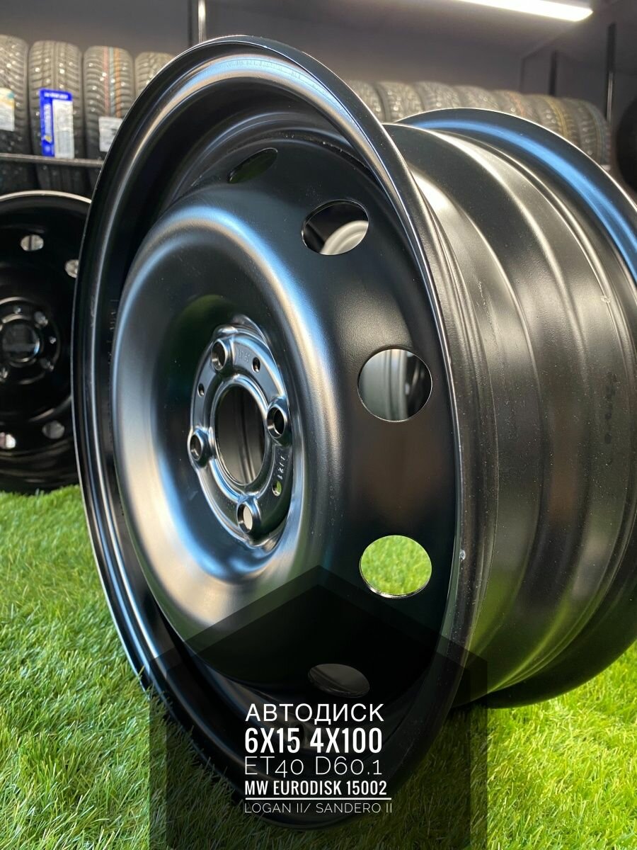 фото Автодиск 6x15 4x100 ET40 D60.1 MW Eurodisk 15002 черный