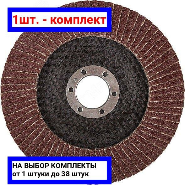 фото 1шт. - Круг лепестковый торцевой плоский 125 мм P 24 / MOS; арт. 39872М; оригинал / - цᴇʜᴀ зᴀ 1шт