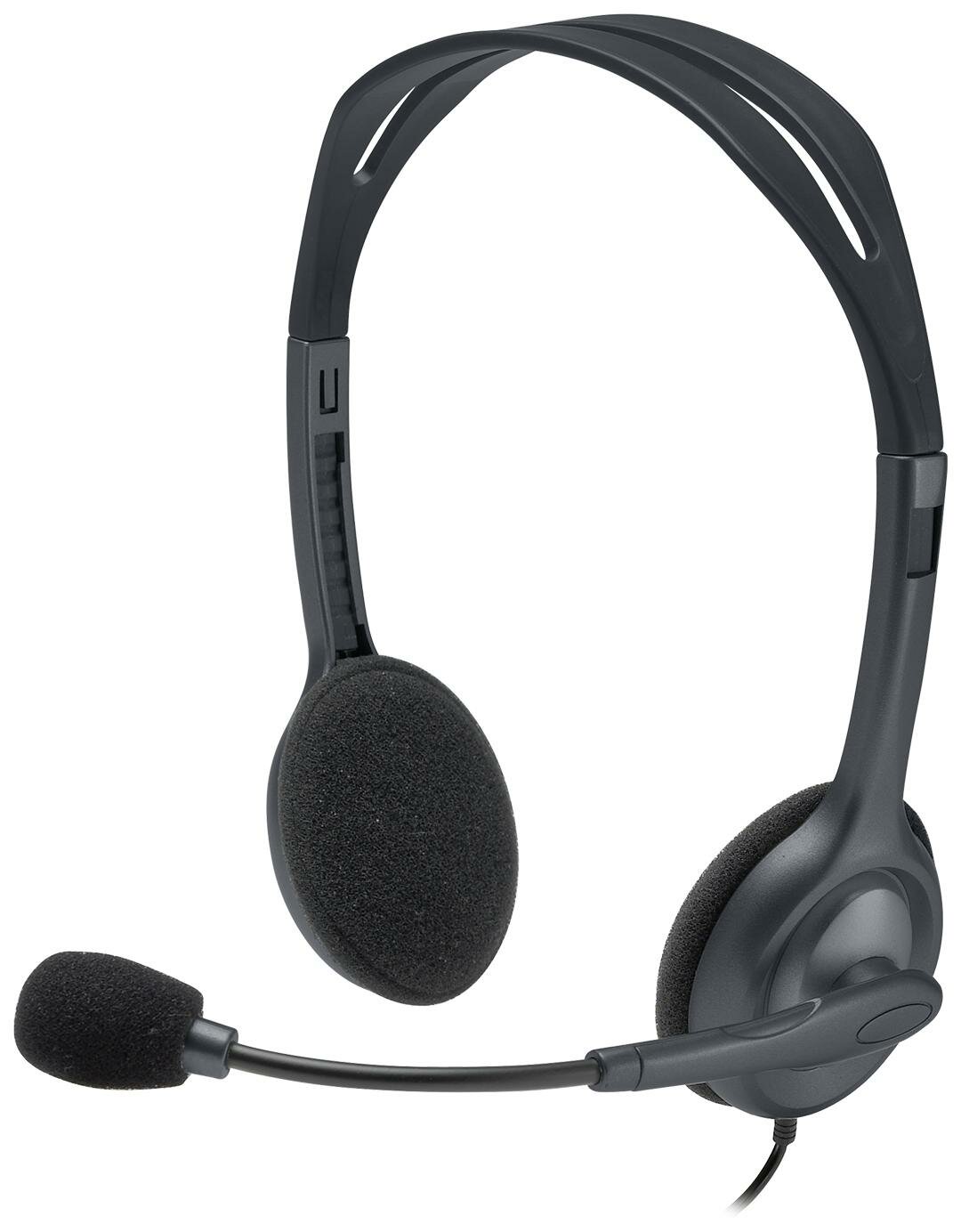 Проводные наушники Logitech Headset H111, черные