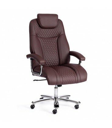 Кресло офисное TRUST max, коричневый, кожзам