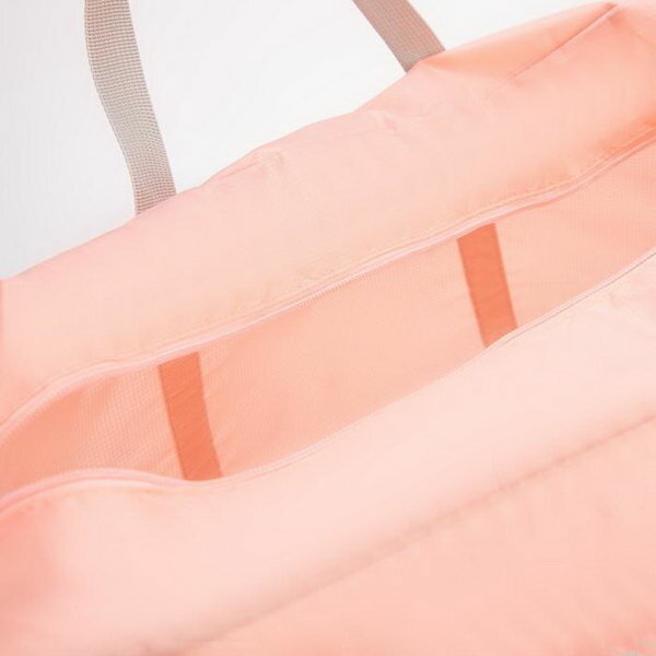 Сумка дорожная, складная в косметичку, отдел на молнии, держатель для чемодана, наружный карман, цвет розовый - фотография № 4