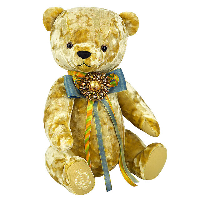 Мягкая игрушка «Медведь БернАрт», цвет золотой