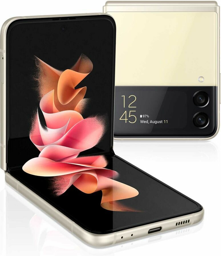 Смартфон Samsung Galaxy Z Flip3 8/128Gb, SM-F711B, бежевый