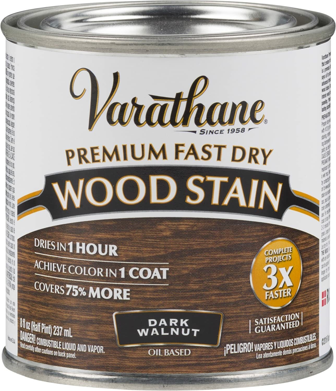 VARATHANE Fast Dry Масло быстросохнущее тонирующее, темный орех (0,946л)