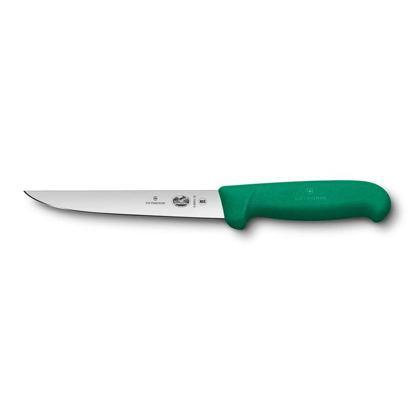 Victorinox Нож обвалочный Fibrox с прямым лезвием 15 см зелёный (5.6004.15)