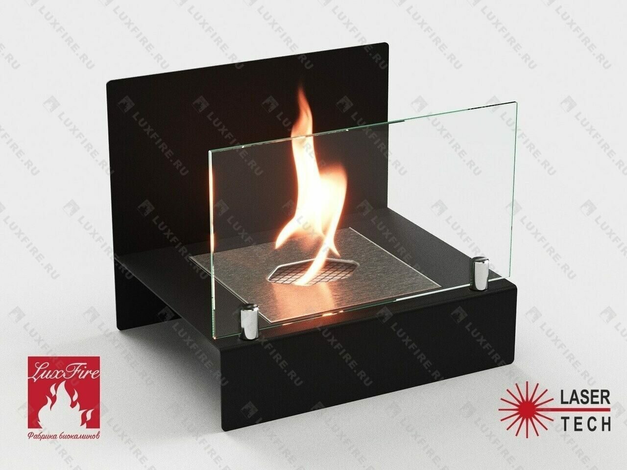Биокамин LuxFire настольный "Афиша" М (черный)