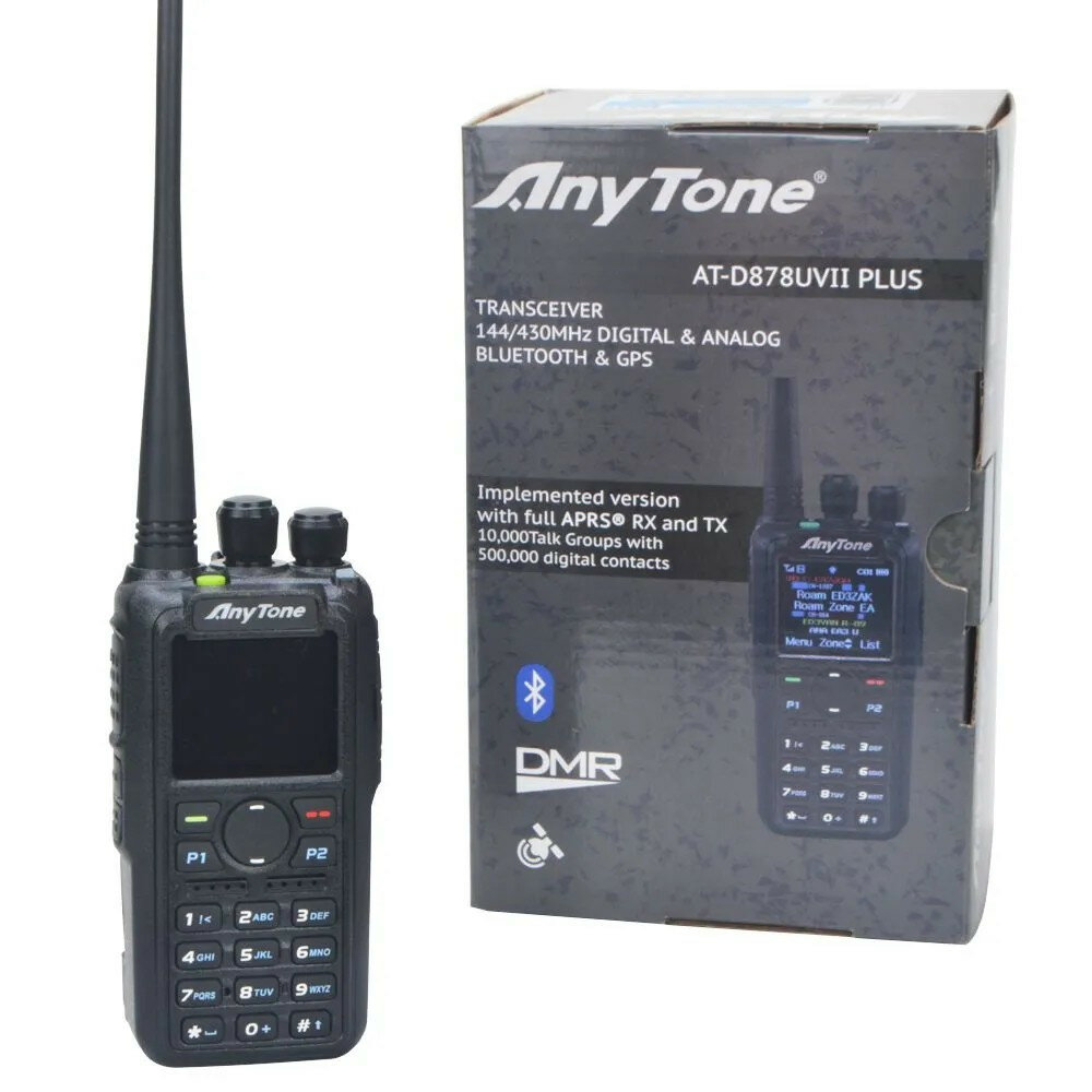 Рация AnyTone AT-D878UV II Plus (GPS+Bluetooth) AES-256