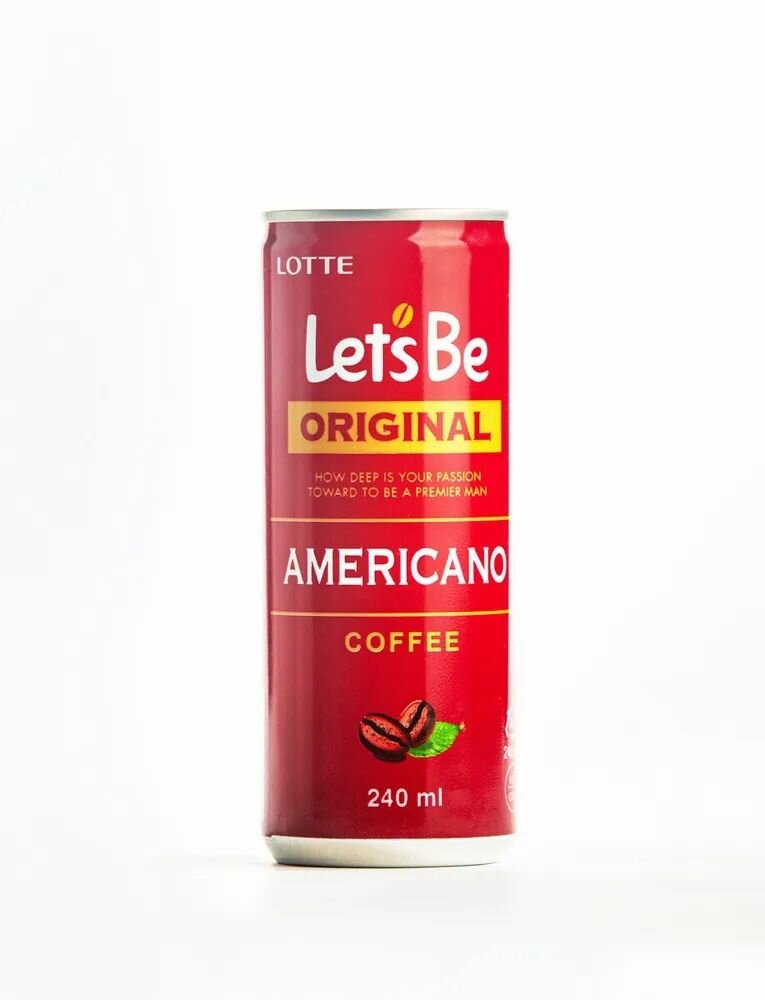 Кофейный напиток Lotte (Лотте) Lets Be Americano (Американо) 0,240 л х 30 банок