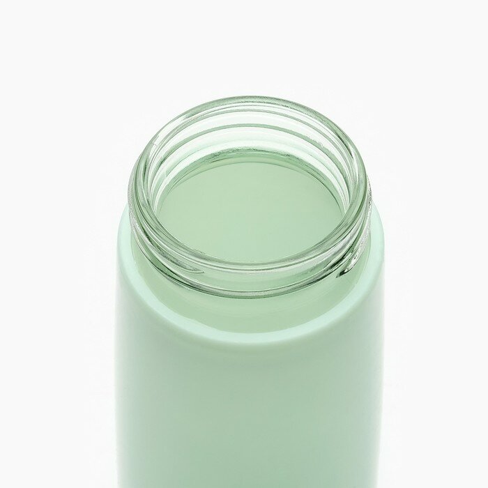 Бутылка для воды из стекла "Мастер К", 400 мл, зелёная - фотография № 3