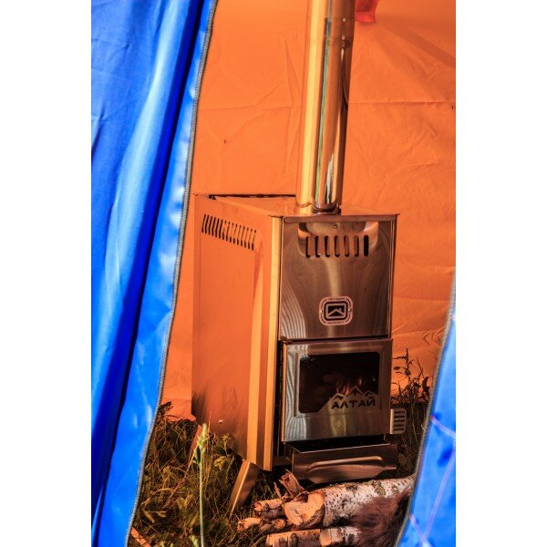 Печка походная для палатки, печь для походной (мобильной) бани Turbo Pech 4 Altaj - фотография № 6