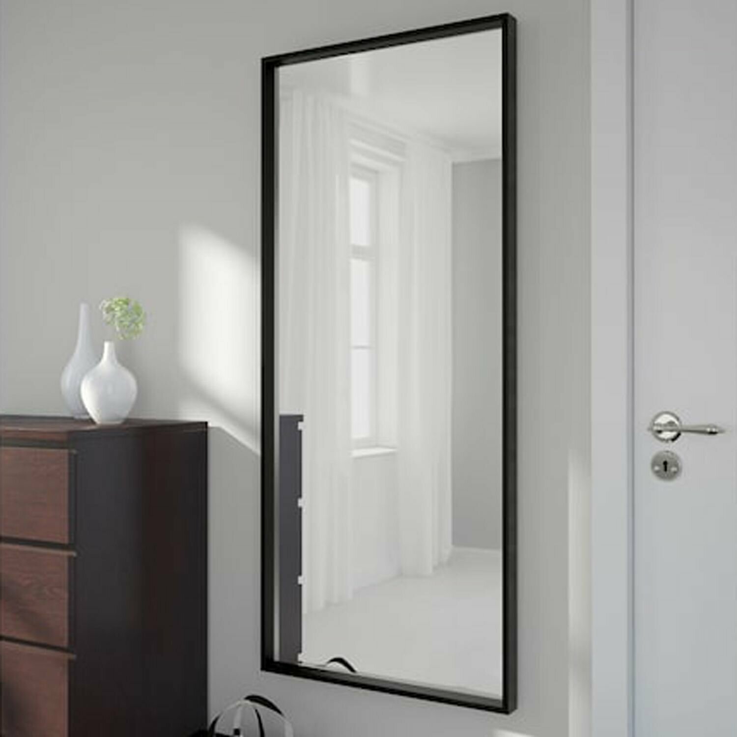 NISSEDAL Зеркало Чёрный 65x150 cm IKEA - фотография № 1