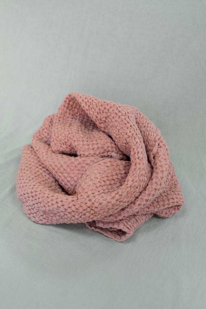 Полотенце, п/лен, "Зефир", 75*120, розового цвета - фотография № 6