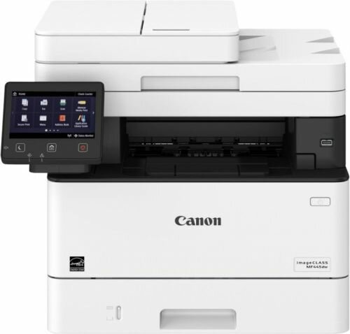 МФУ монохромное Canon i-SENSYS MF445dw 3514C061 A4, 1200dpi, 38ppm, duplex, DADF50, Fax, USB/LAN/Wi-Fi, 1024Mb, tray 250