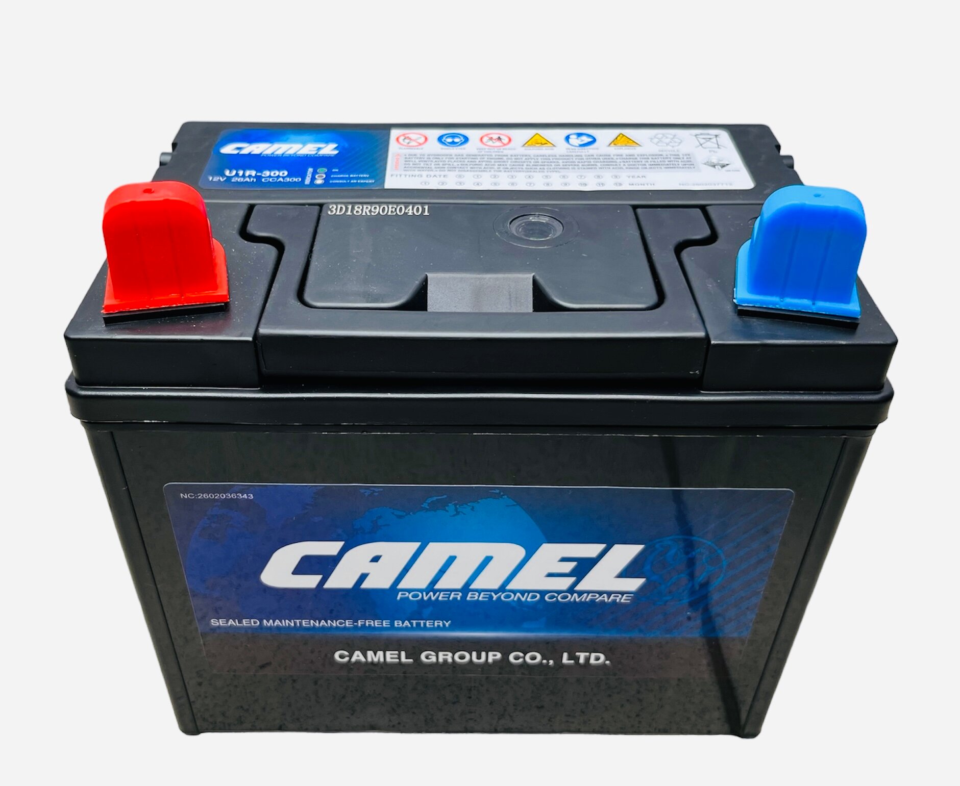 Аккумулятор для газонокосилок и минитракторов CAMEL U1R-300 26 Ач 300 A п п 197х130х185