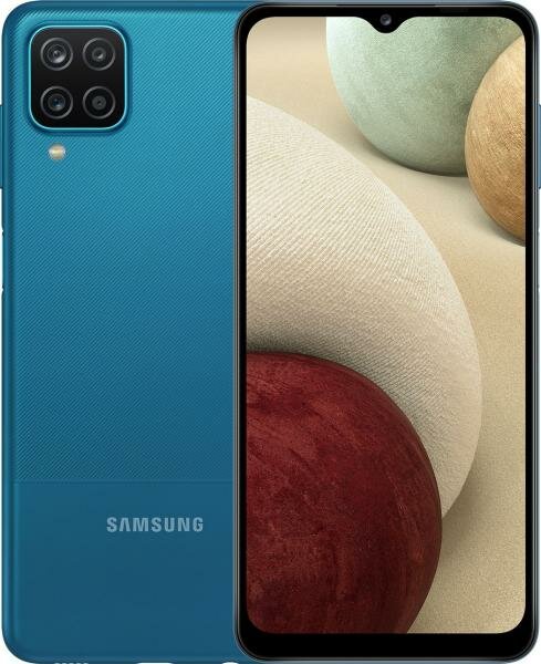 Смартфон Samsung SM-A127F Galaxy A12 64Gb 4Gb синий моноблок 3G 4G 2Sim 6.5 720x1600 Android 10 48Mpix 802.11 b/g/n NFC GPS GSM900/1800 GSM1900 TouchS