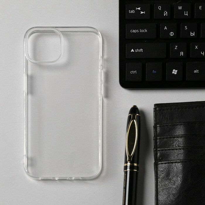 Чехол Innovation для iPhone 14, силиконовый, прозрачный
