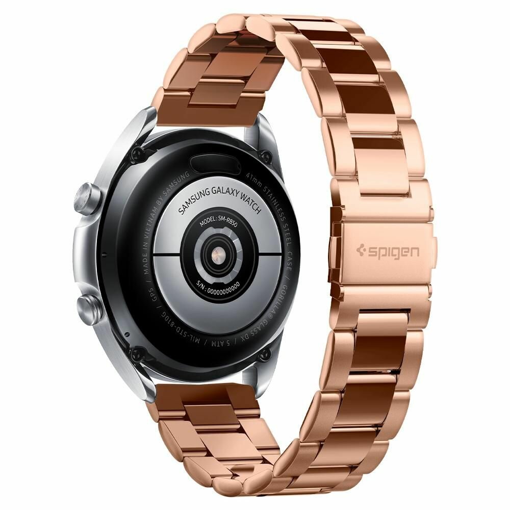 Ремешок SPIGEN для Galaxy Watch 3 (41mm) - Modern Fit (20mm) - Розовое золото - 600WB24982