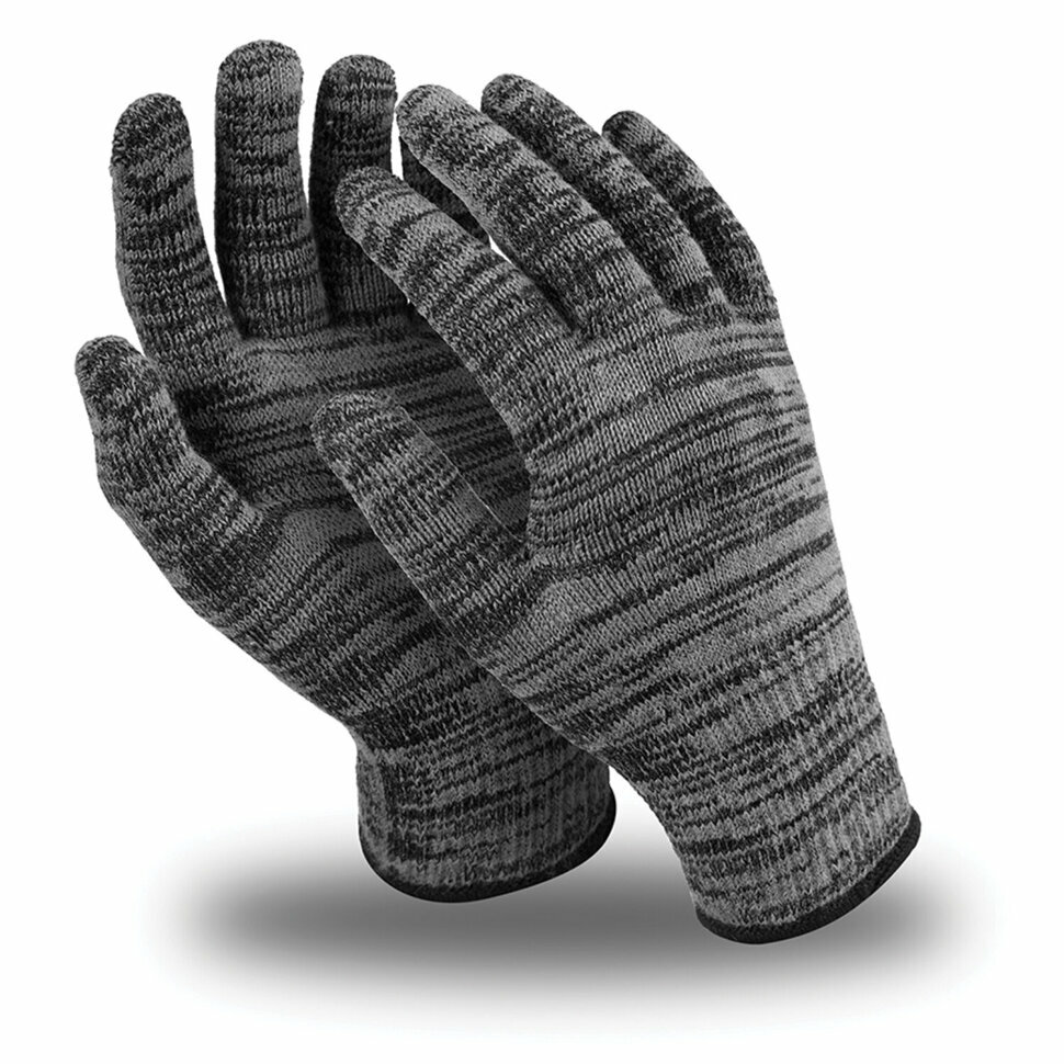 Перчатки шерстяные MANIPULA винтер люкс, утепленные, размер 10, серые, TW-59/WG-702, 608560