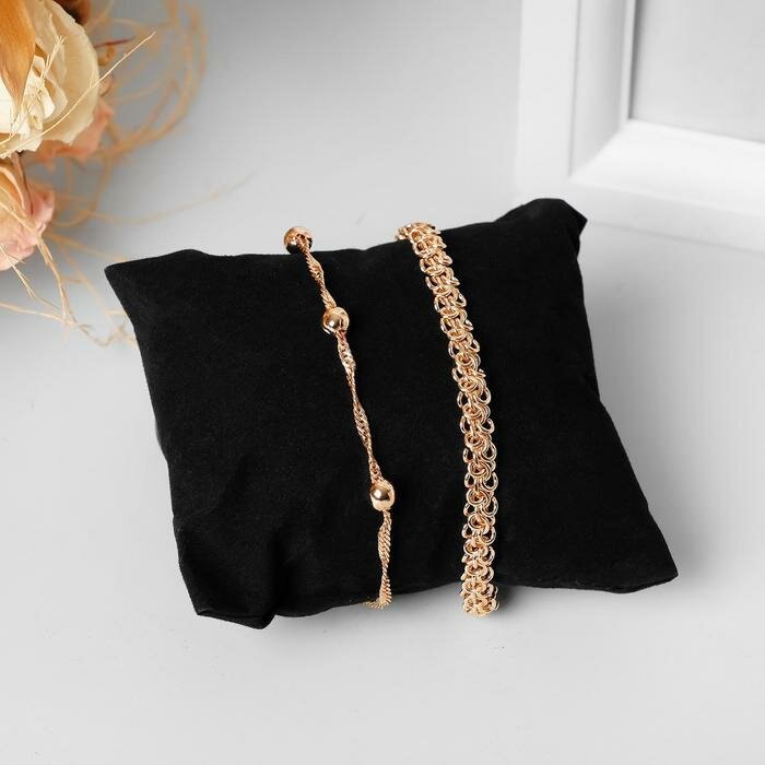 фото Подушка для украшений, флок, 8×6×3,5 см, цвет чёрный