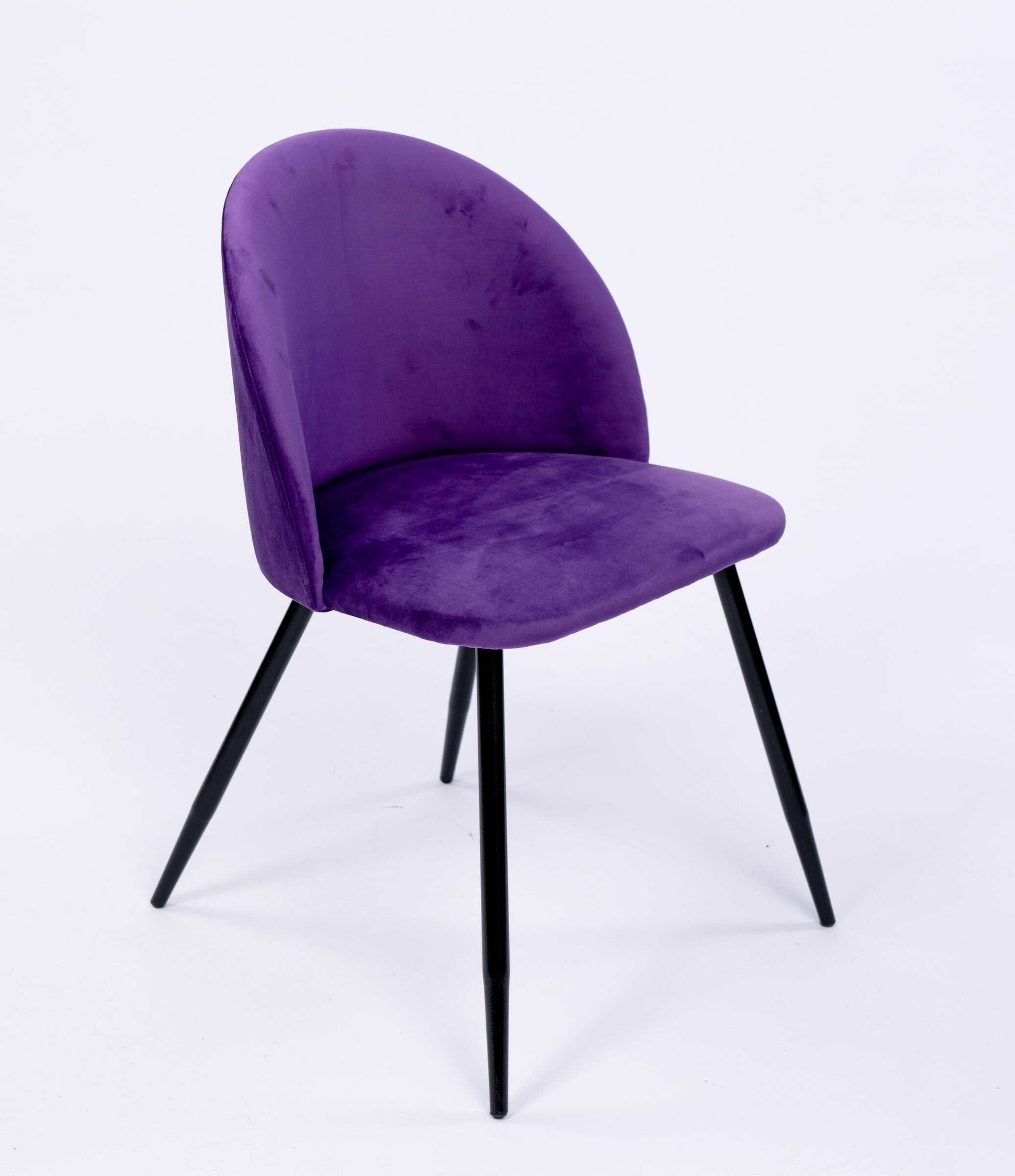 Обеденная группа стол и 4 стула, Сатурн белый, Лили Фиолетовый - фотография № 5