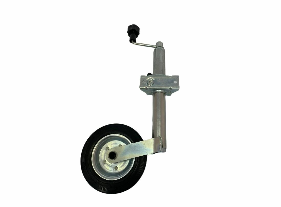 Опорное подкатное колесо с кронштейном коробочка для легкового прицепа СЭД-ВАД - фотография № 1
