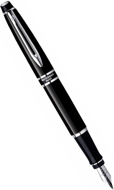 Waterman S0818530 Перьевая ручка waterman expert, black laque ct (перо f)