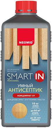 Декоративный антисептик для внутренних работ NEOMID Smart In (миндаль) 1 кг