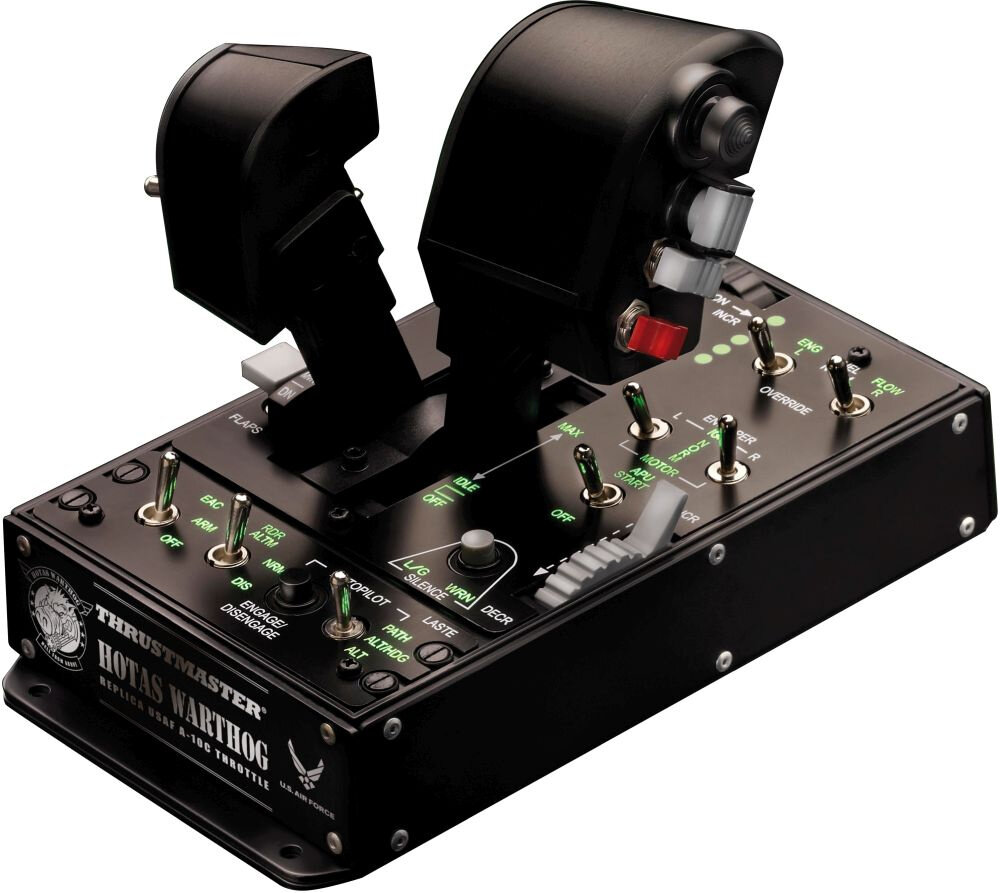 Джойстик проводной THRUSTMASTER Warthog Dual Throttle черный