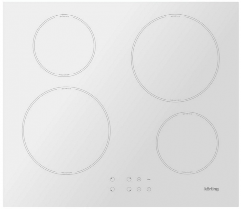 Индукционная варочная панель Korting HI 64042 BW (белый)