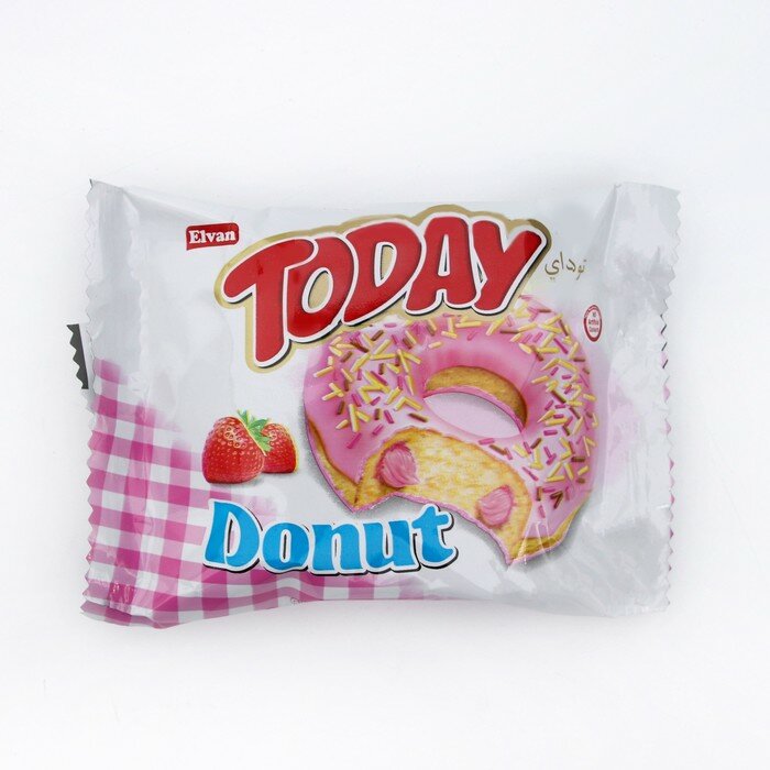 Кекс Donut Today, клубника, 50 г - фотография № 1