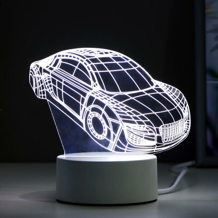 RISALUX Светильник "Авто" LED 3 режима белый от сети 10,5x13x20,5 см - фотография № 3