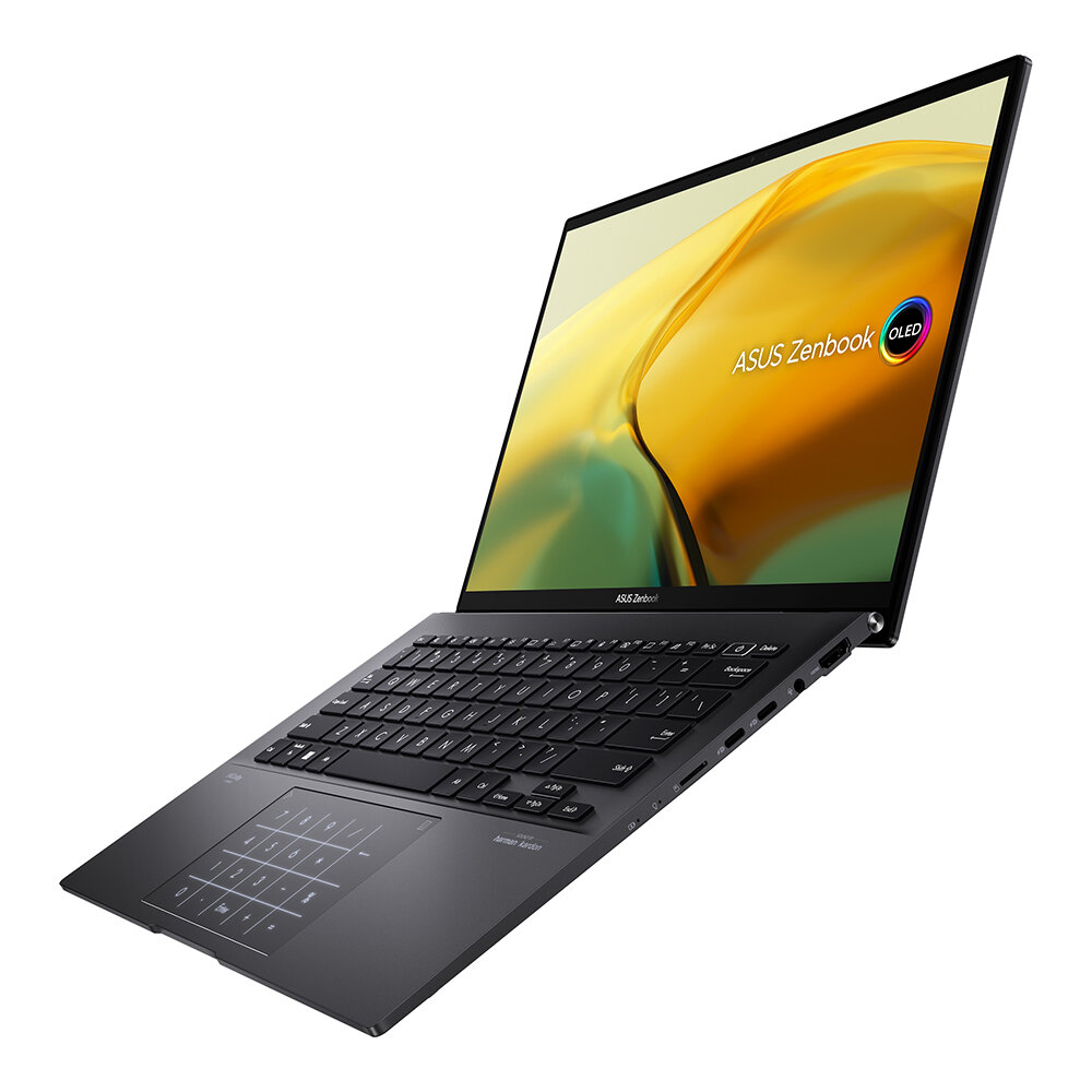 Ноутбук ASUS ZenBook 14 OLED UM3402YA-KM139 Ryzen 7-5825U/16G/1T SSD/14" 2.8K(2880&#215;1800) OLED/Radeon Graphics/No OS Черный, 90NB0W95-M008F0