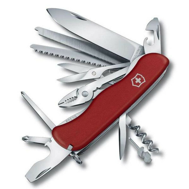 Victorinox швейцарский перочинный нож WORK CHAMP 111мм 21 функций красный (0.8564)