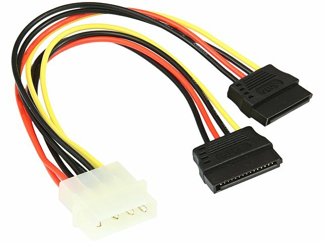 Кабель Cablexpert Molex - 2xSATA (CC-SATA-PSY)