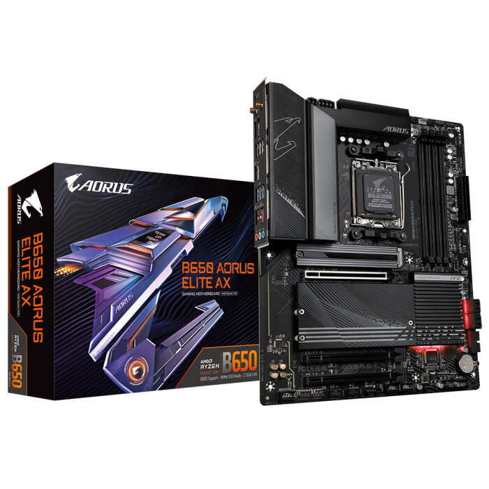 Материнская плата Gigabyte [B650 AORUS ELITE AX] B650 AORUS ELITE AX, RTL