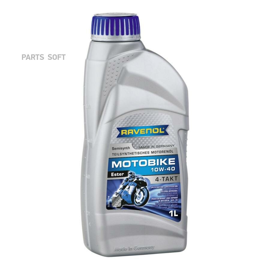 RAVENOL 4014835731110 Масло моторное Ravenol Motobike 4-T Ester 10W-40 1 л 4014835731110