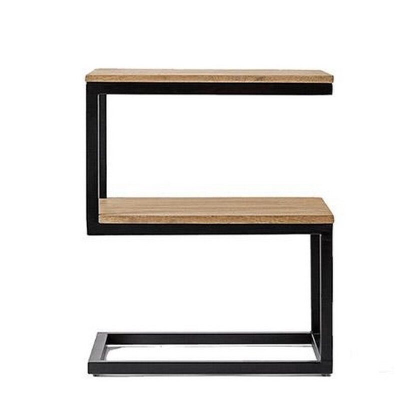 Приставной /прикроватный столик в стиле Loft (модель-1, с полкой) - фотография № 3