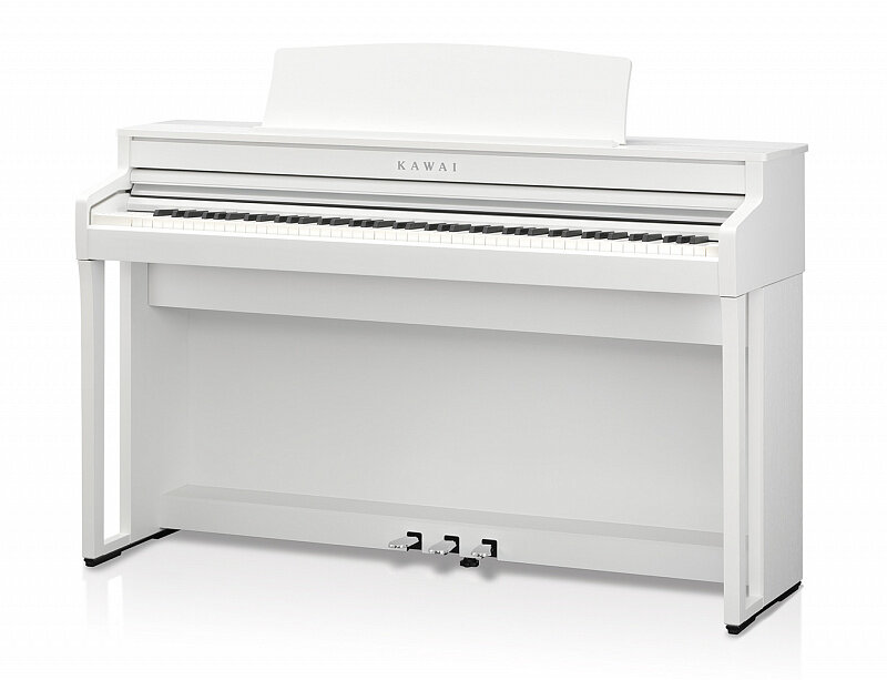 KAWAI CA59 W - цифровое пианино, банкетка, механика GFC, дисплей, 44 тембра, цвет цвет белый матовый